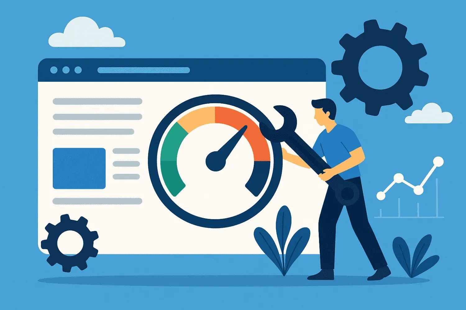 An illustration of maintaining optimal website performance