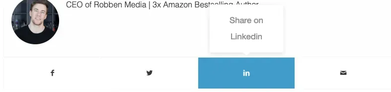 Blog post social sharing.